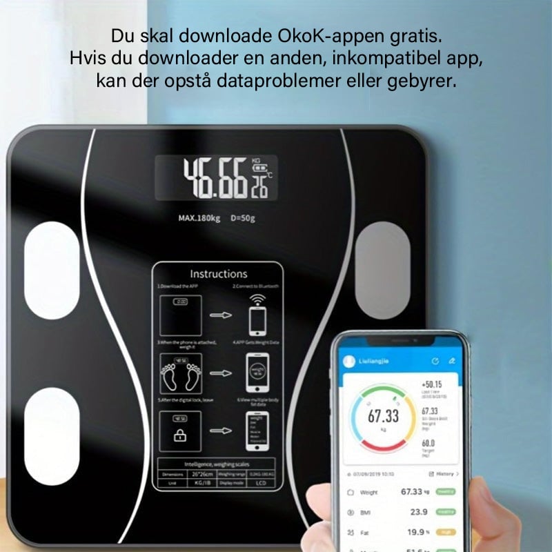 Intelligent kropsfedt vægt