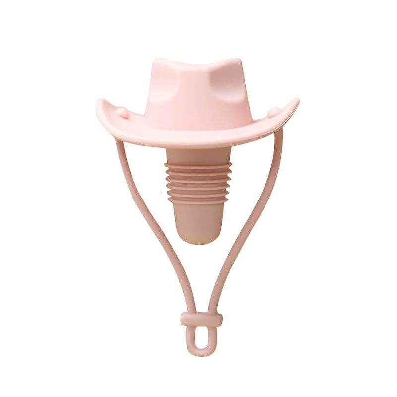 Kreativ silikone vinflaskeprop i cowboyhat-motiv