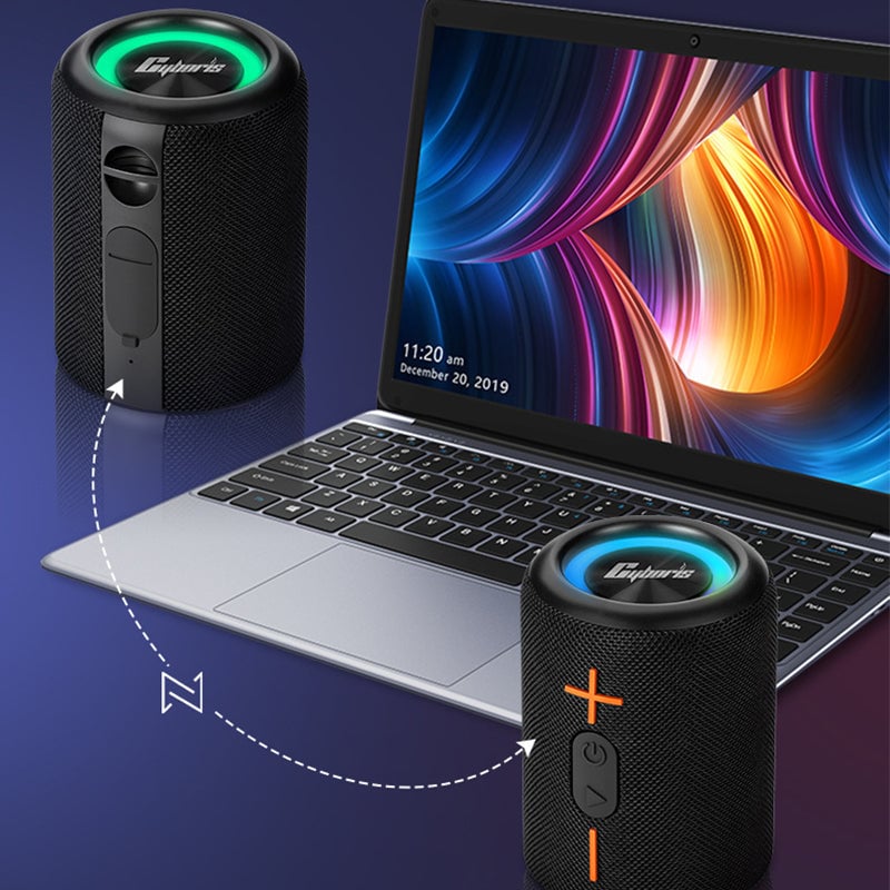 Splittype Bluetooth højtaler – Blændende farverig subwoofer