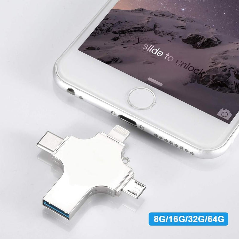 4 i 1 USB-læser Og Flashdrev