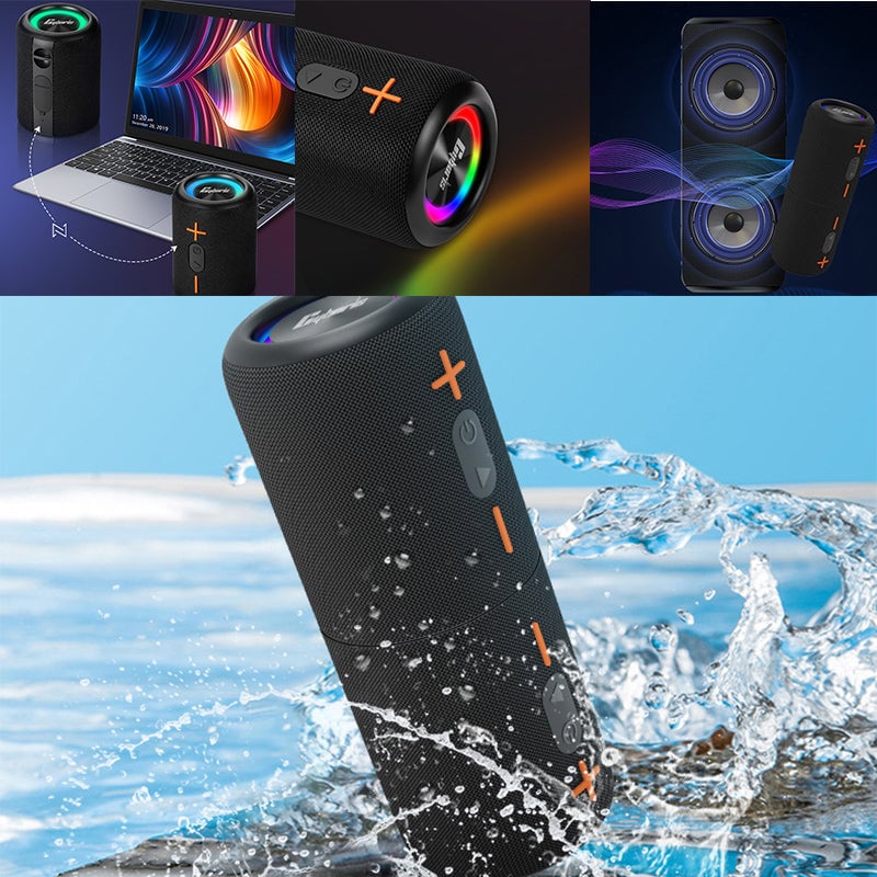 Splittype Bluetooth højtaler – Blændende farverig subwoofer