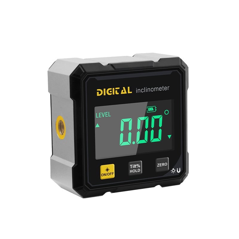 Digital hældningsmåler med dobbelt-laser og stor skærm