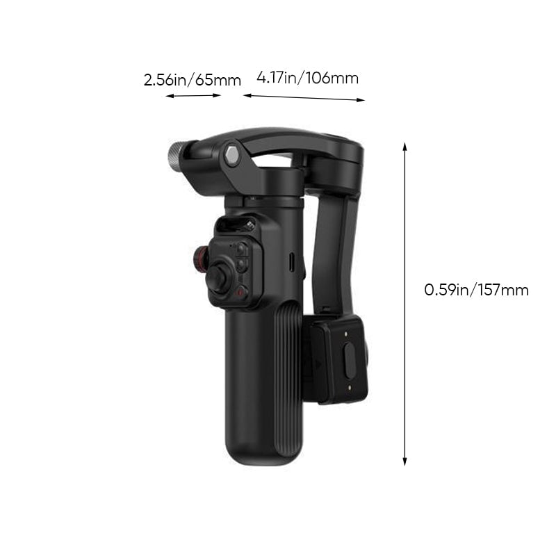 Smart 3-akset Gimbal stabilisator med AI Tracking – Professionelt Videooptagelsesværktøj