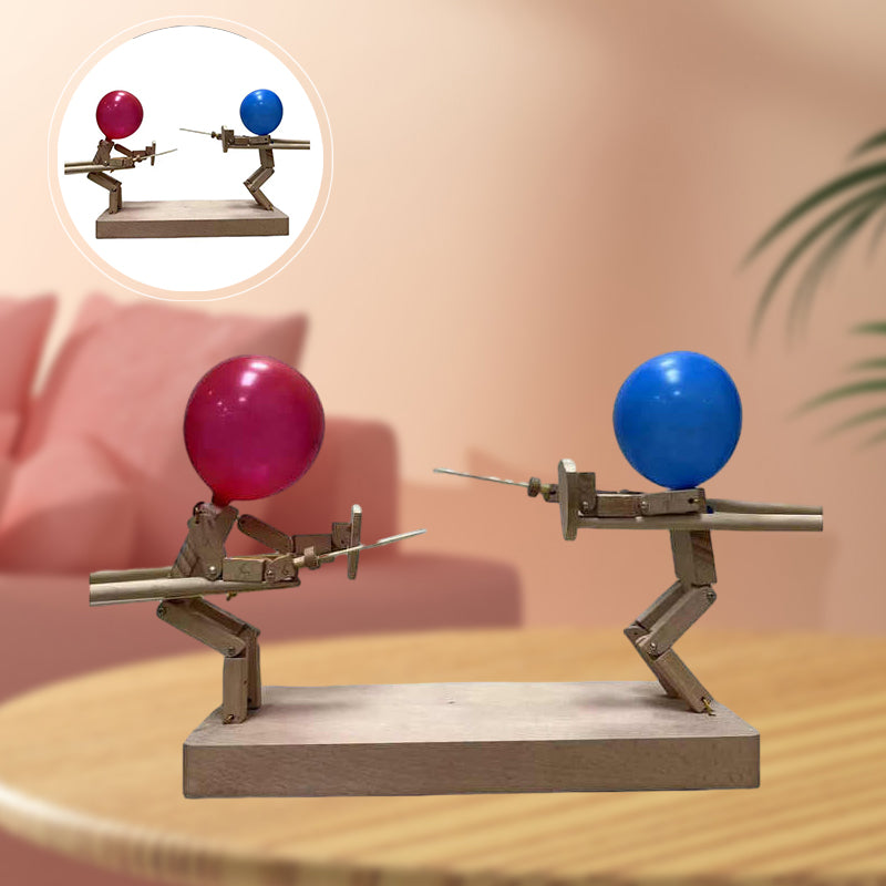 Fægtende træfigurer
