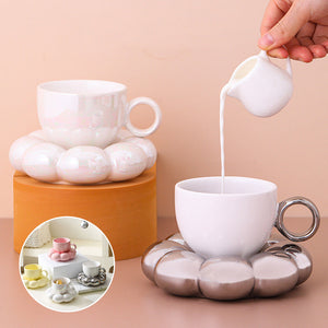 Keramisk solsikke kopsæt