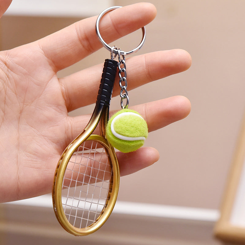 Mini tennisketcher nøglering