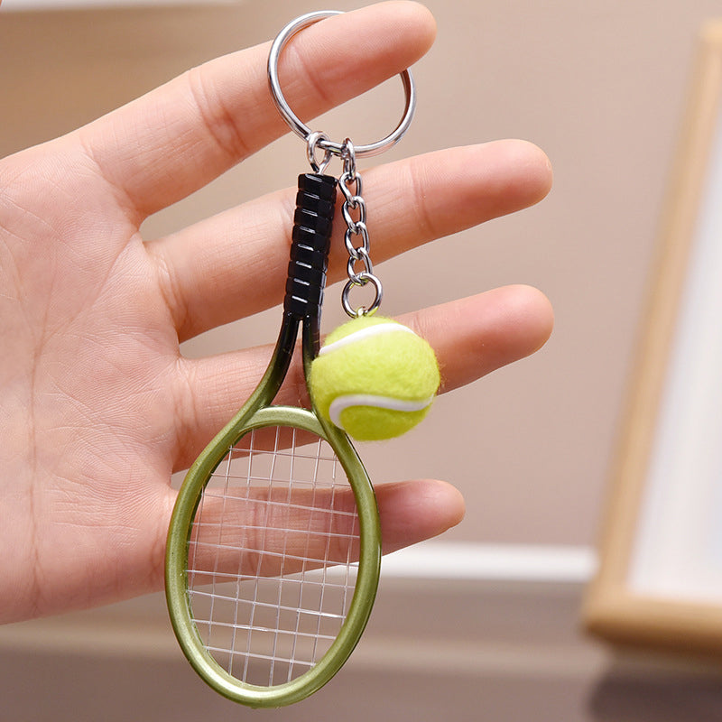 Mini tennisketcher nøglering