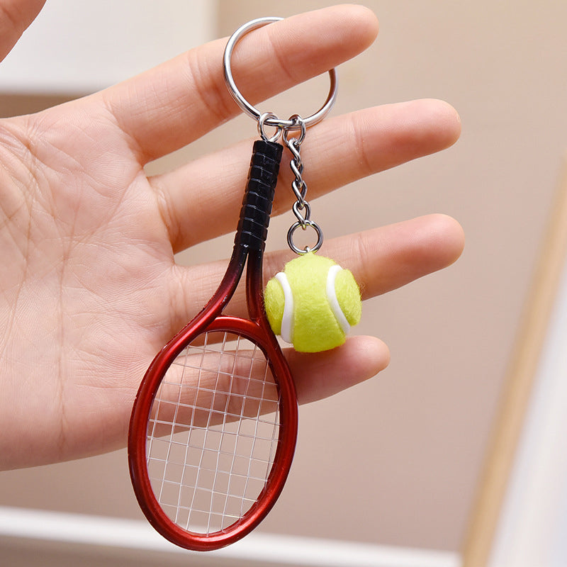 Mini tennisketcher nøglering