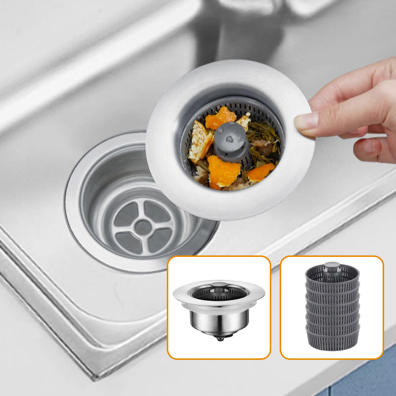 Anti-lugt køkkenvaskfilter