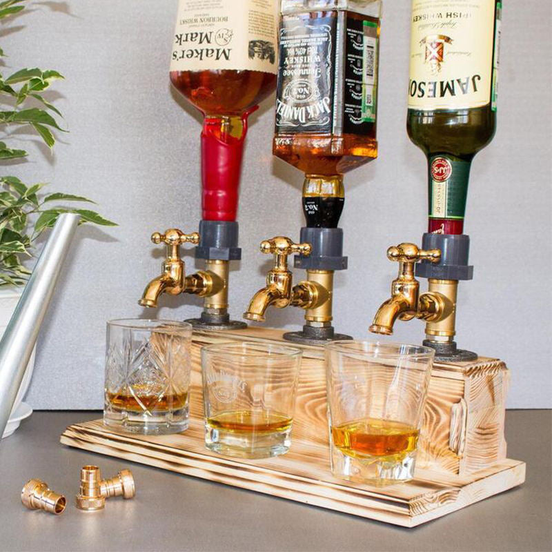 Spiritus Whisky dispenser i massivt træ