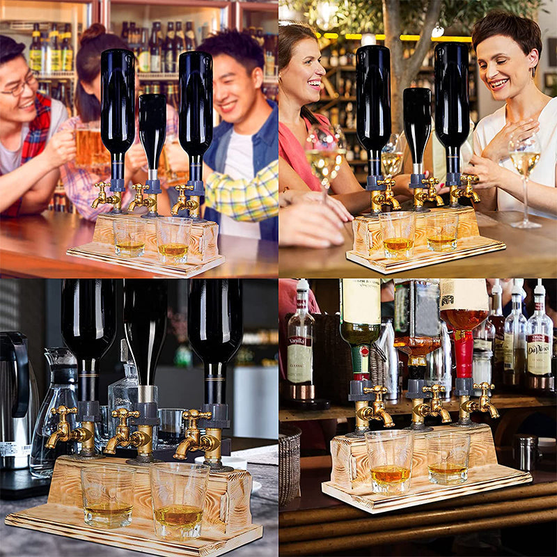 Spiritus Whisky dispenser i massivt træ