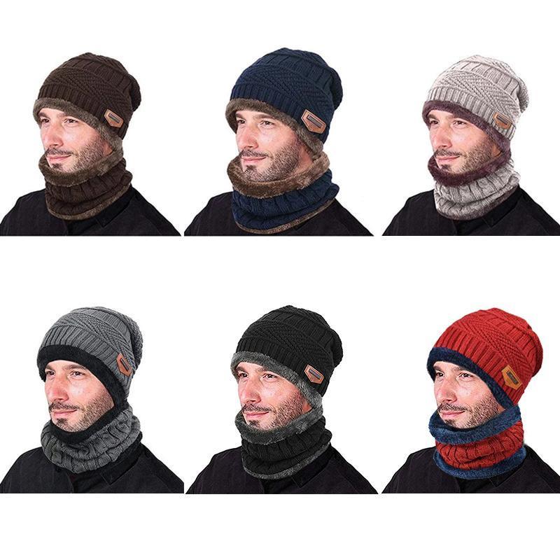 Ideel rock Varm Beanie Cap med tørklæde