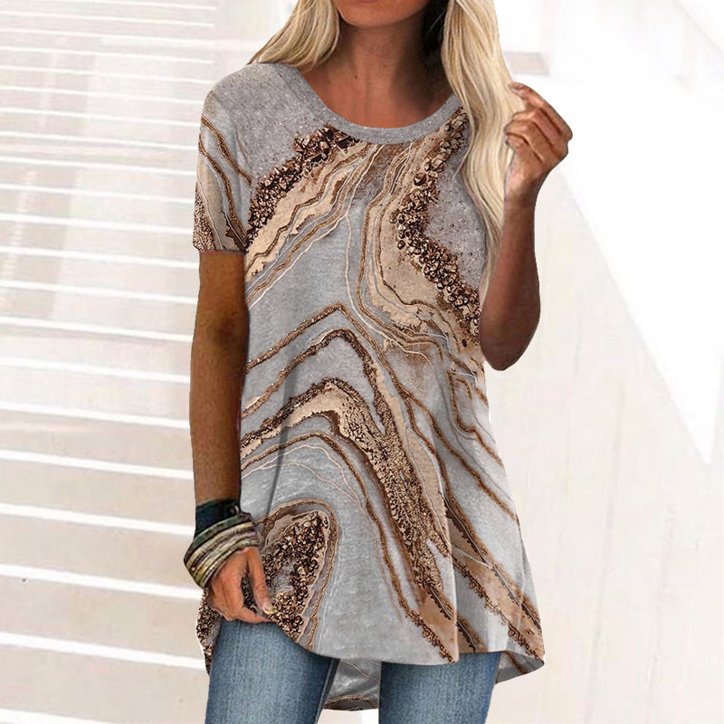 Kortærmet T-shirt med vintage print