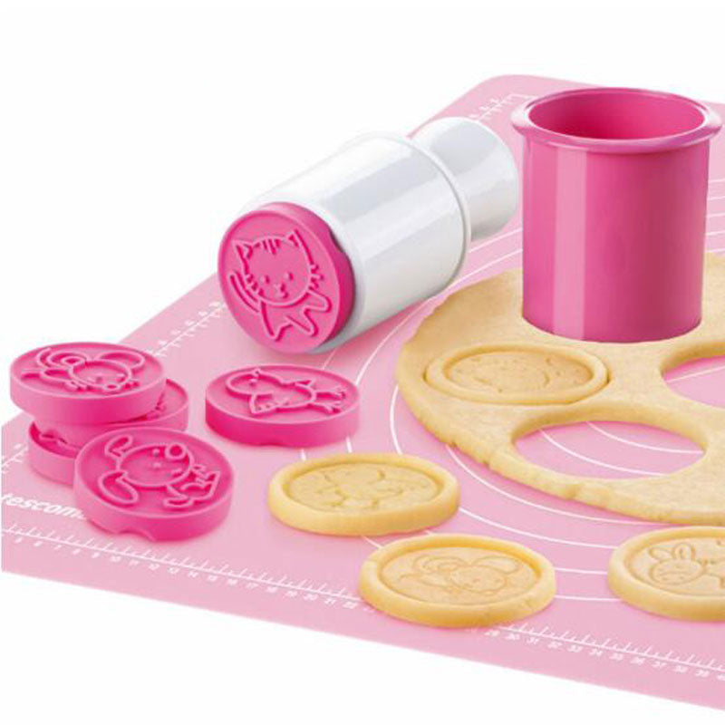 Non-Stick Cookie Stempel &Cutter (5 mønstre)