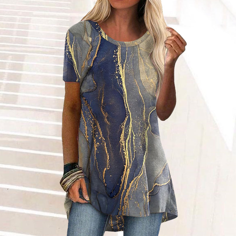 Kortærmet T-shirt med vintage print