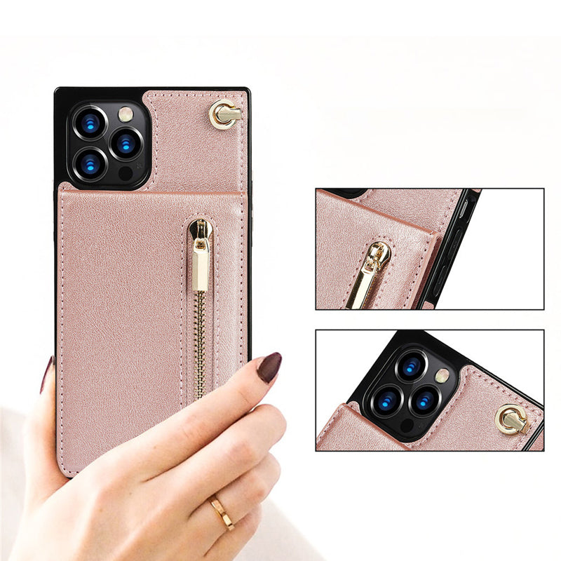 Crossbody 2 i 1 iPhone cover og pung