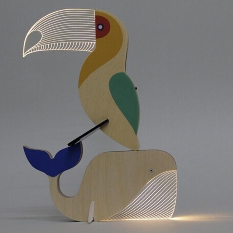 LED kreativt dyr dekorativt lys