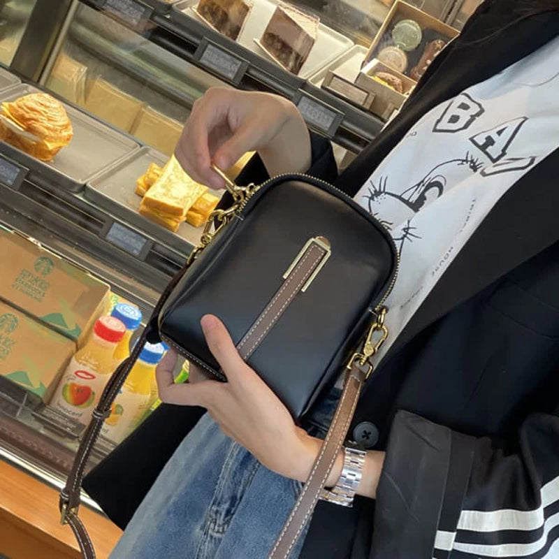 Letvægts Crossbody miniskuldertaske til telefon
