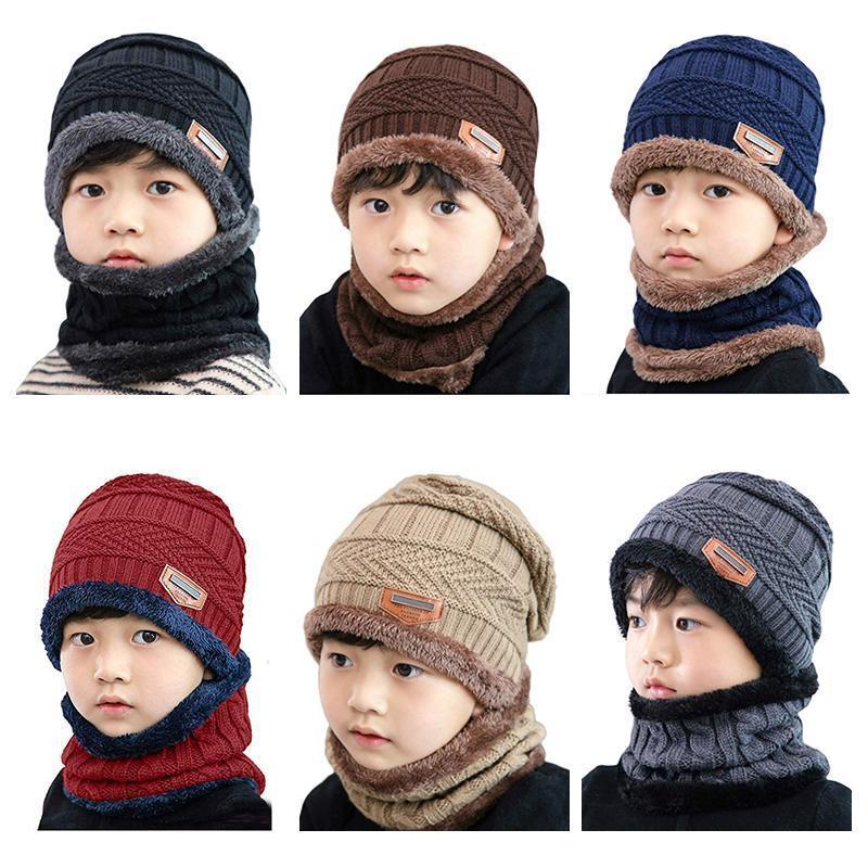 Ideel rock Varm Beanie Cap med tørklæde