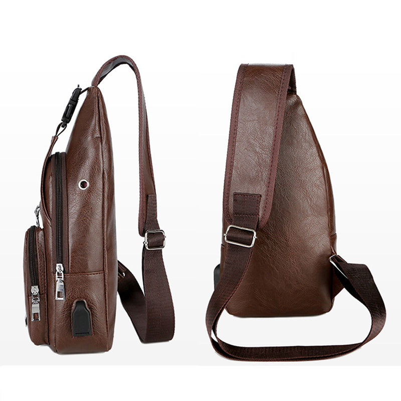 Crossbody taske med USB Port (Herre)