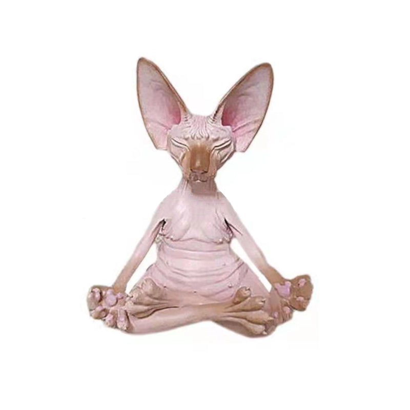 Sphynx kat yoga statue