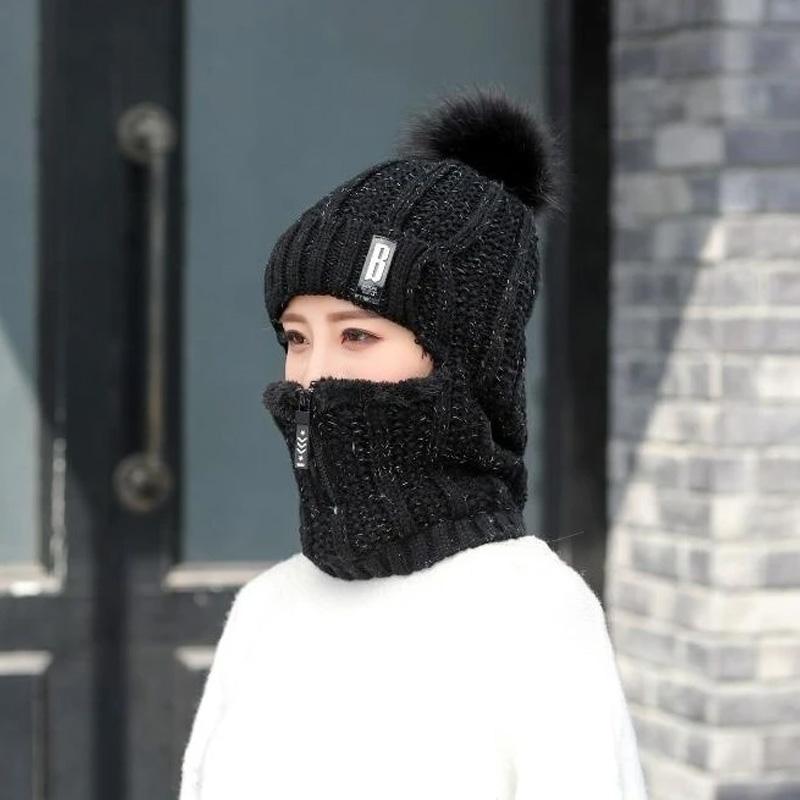 Vinter Siamese vindtæt hat