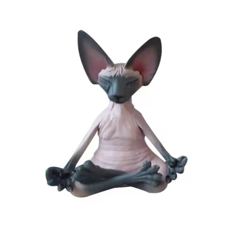 Sphynx kat yoga statue