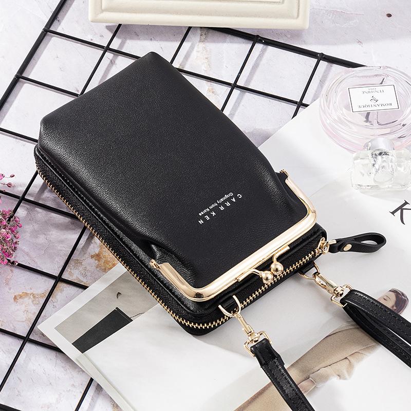 2020 Ny mode kvinder telefon taske Solid Crossbody taske