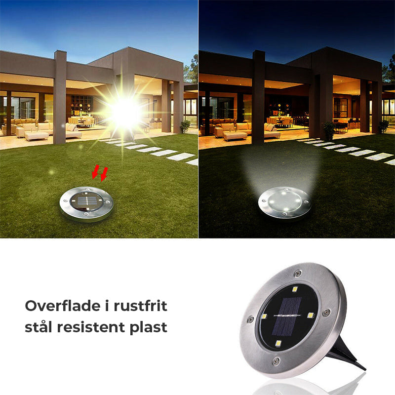 LED Solar baglygte