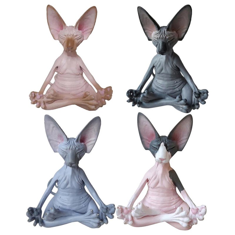 Sphynx kat yoga statue