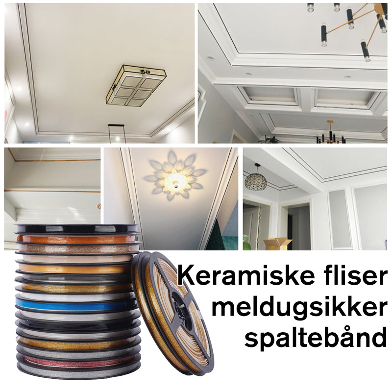 Keramiske fliser mugafvisende spaltebånd (én rulle 6 M)