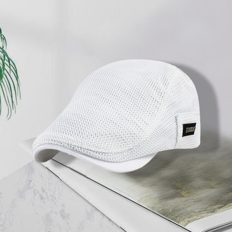Mænds sommer Mesh Newsboy flad kasket
