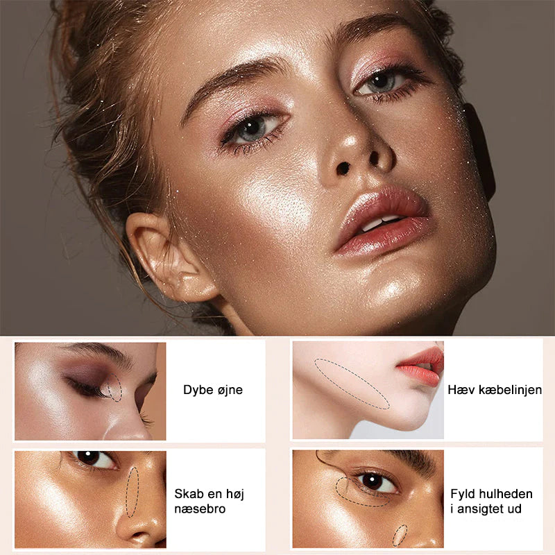 Highlighter makeup-pudderstick