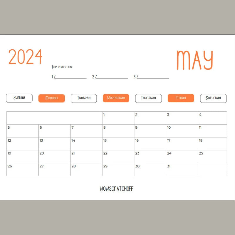 Sjov 2024 kalender med kattekugler