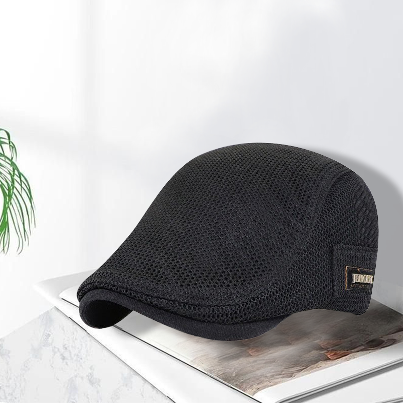 Mænds sommer Mesh Newsboy flad kasket
