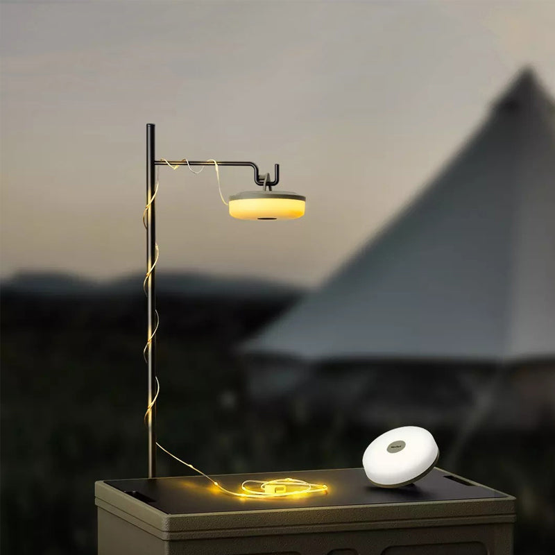 Multifunktionel bærbar campinglampe