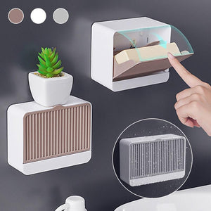 Elegant sæbeholder med krog og låg