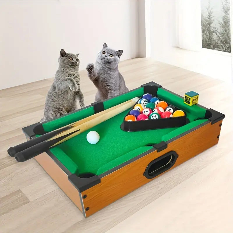 Mini pool bord interaktivt kattelegetøj