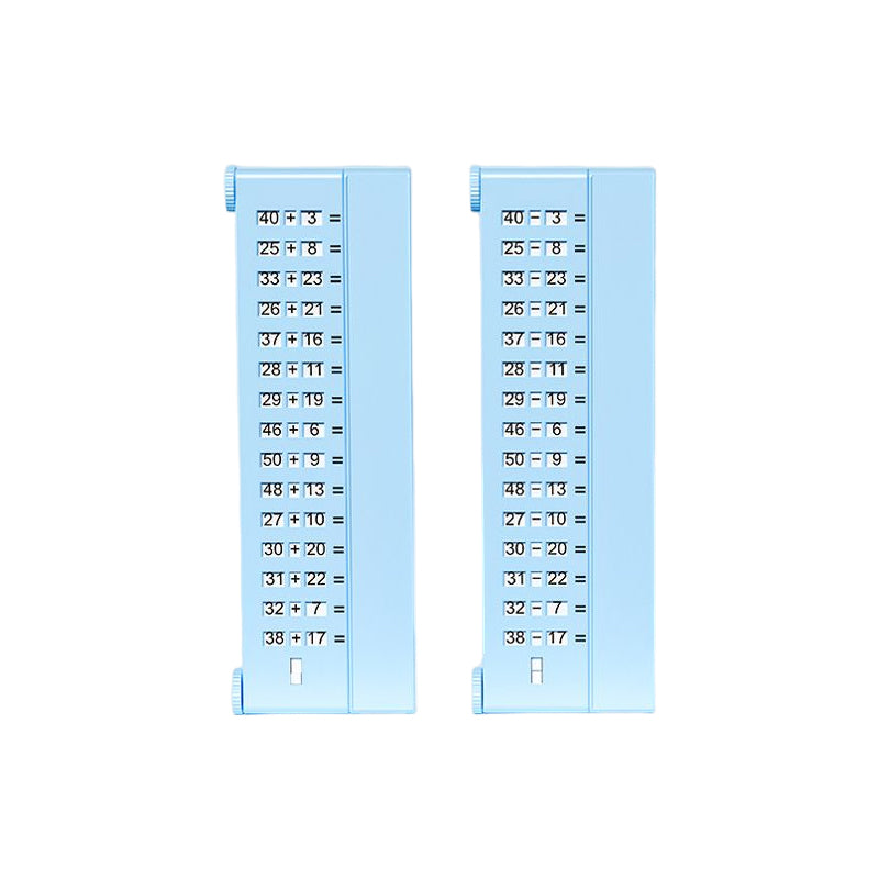 Matematisk øvelsestavle med regnestykker til børn