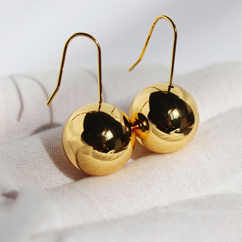 Simple Round Ball Earrings