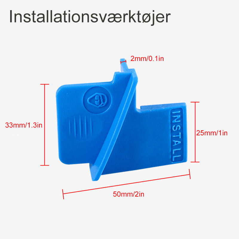 Installationsværktøj til strækbælte