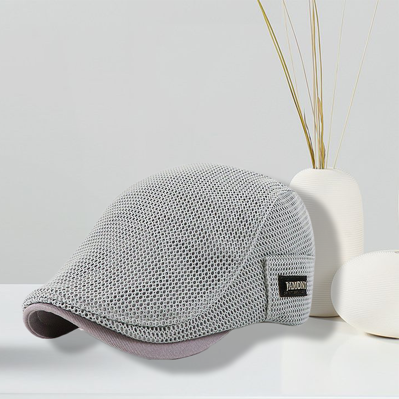 Mænds sommer Mesh Newsboy flad kasket