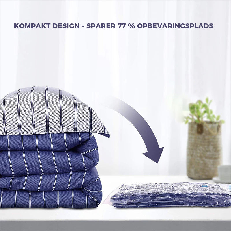 Vakuumopbevaringsposer med luftpumpe