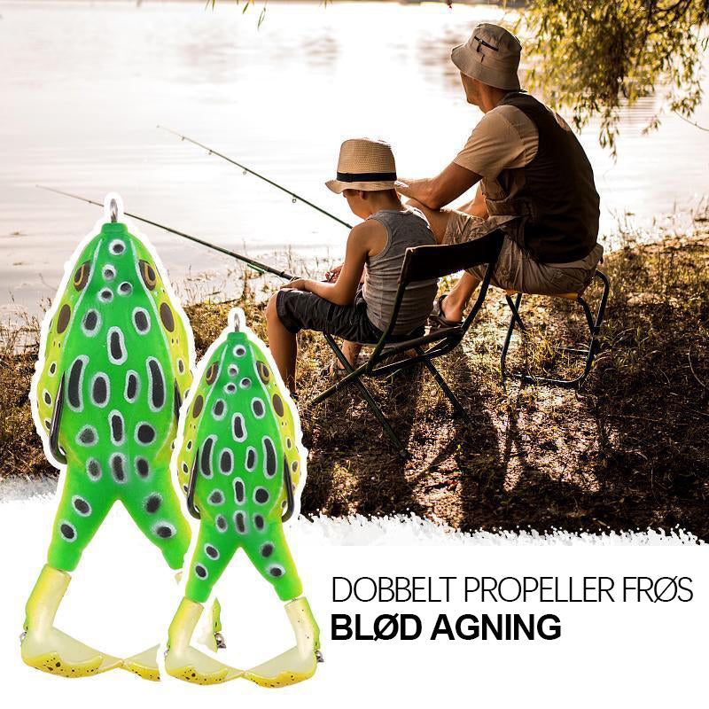 Dobbelt propel Frog Soft Bait (1 eller 5 billeder)