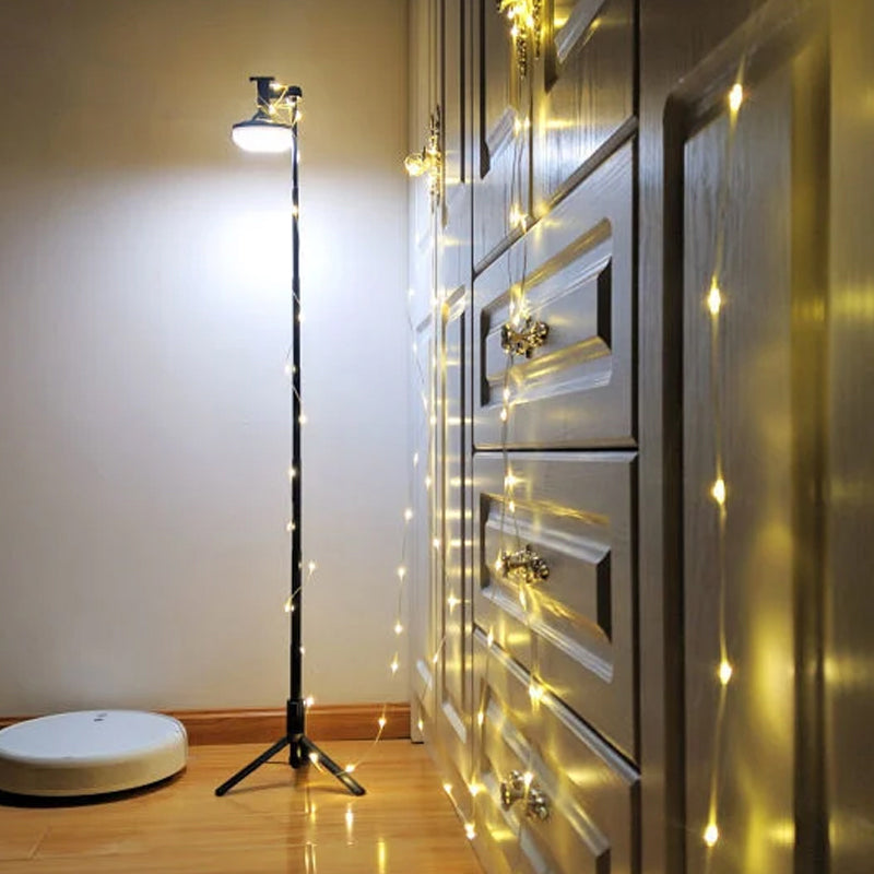 Multifunktionel bærbar campinglampe