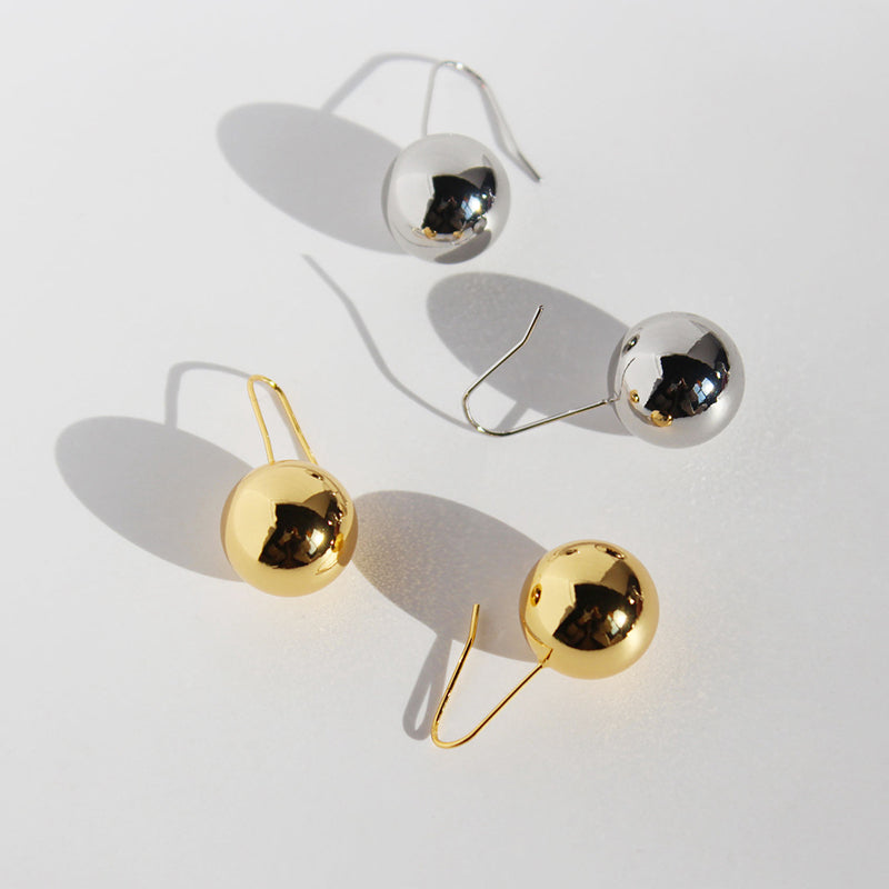 Simple Round Ball Earrings