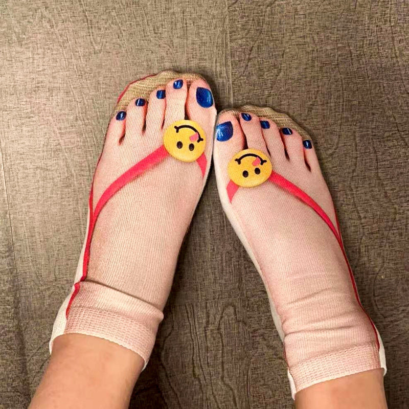 Manicure print sokker