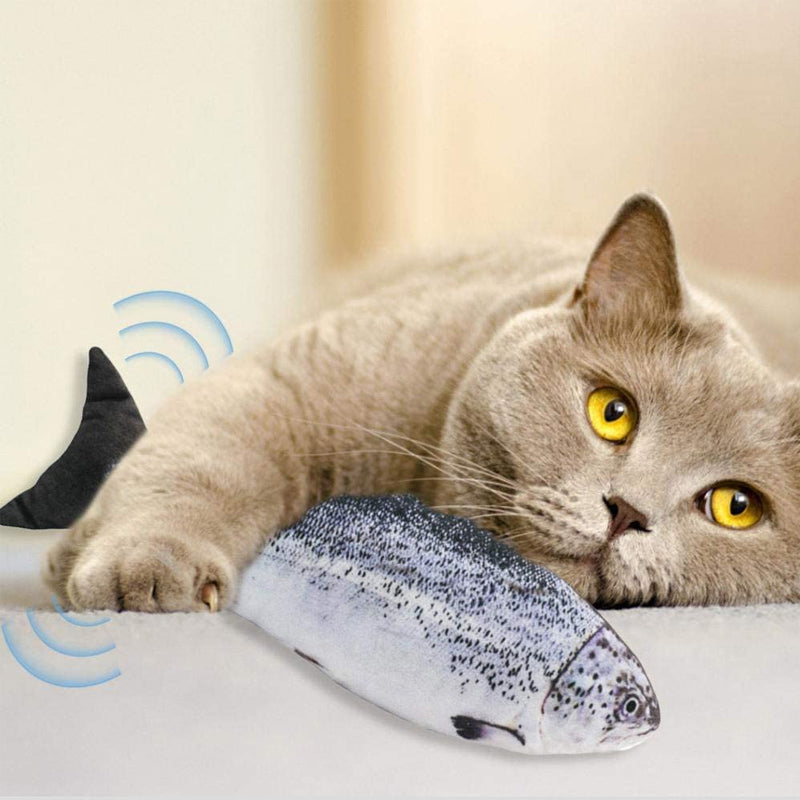 Plys Simulation USB-opladning Pet Fish Toy