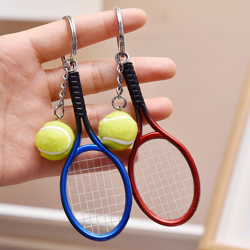 Mini tennisketcher nøglering