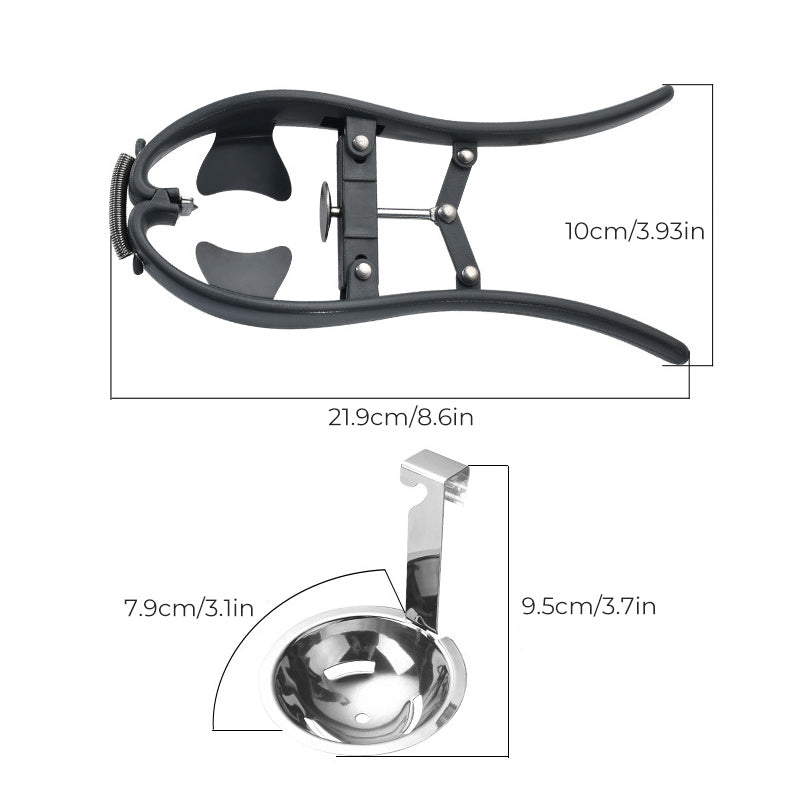 Multifunktionel 2-i-1 æggeknuser